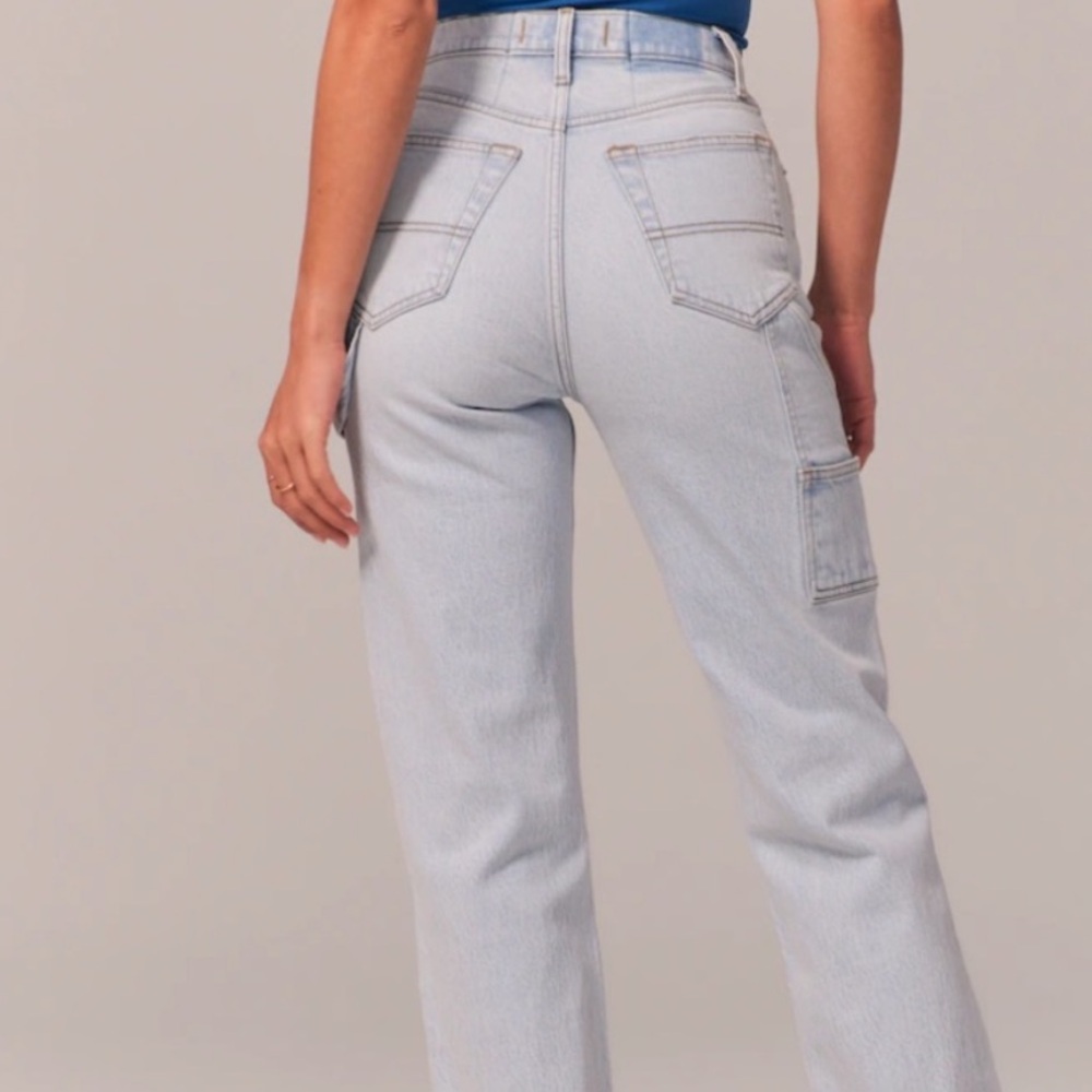 Abercrombie Ultra High Rise Cargo Jean